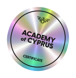 Academy of Cyprus Certificate Badge with Holographic Design